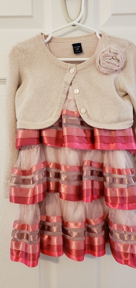 Baby Gap 2T tiered sleeveless dress with jacket